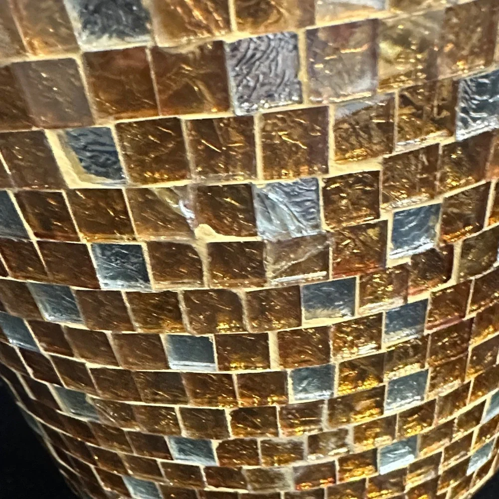 PIER 1 IMPORTS Gold Mosaic Stainless Steel